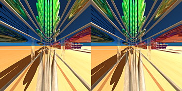 Distortions caused by extreme wide angular Perspective Camera